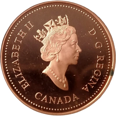 1 Cent - Elizabeth II Royal Canadian Mint, Mirror finish front