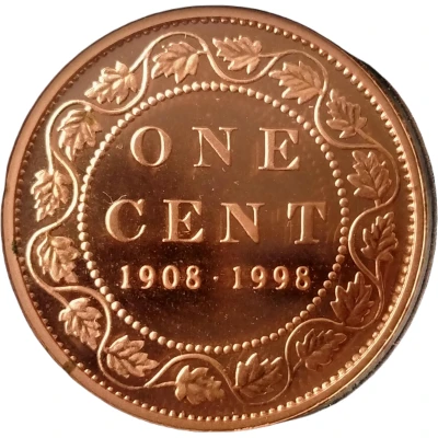 1 Cent - Elizabeth II Royal Canadian Mint, Mirror finish back