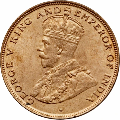 1 Cent - George V large type front