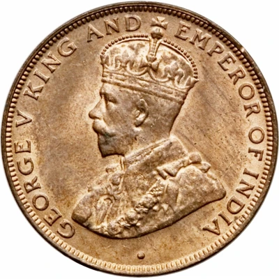 1 Cent - George V small type front