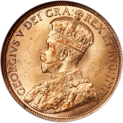 1 Cent - George V with "DEI GRA" front