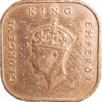 1 Cent - George VI small type front