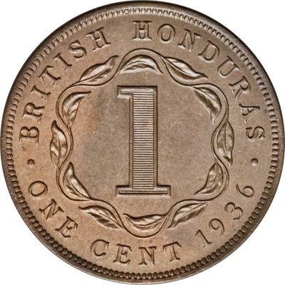 1 Cent - George V back