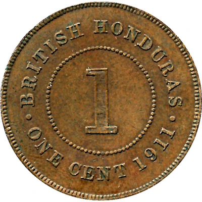 1 Cent - George V back