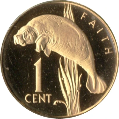 1 Cent Manatee - Set Issue back