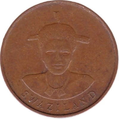 1 Cent - Mswati III 1st portrait front