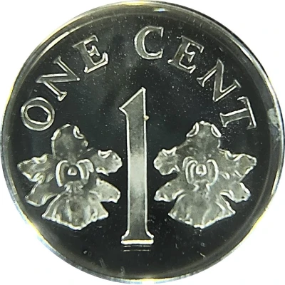 1 Cent Silver Proof Issue back