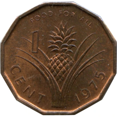 1 Cent - Sobhuza II FAO back