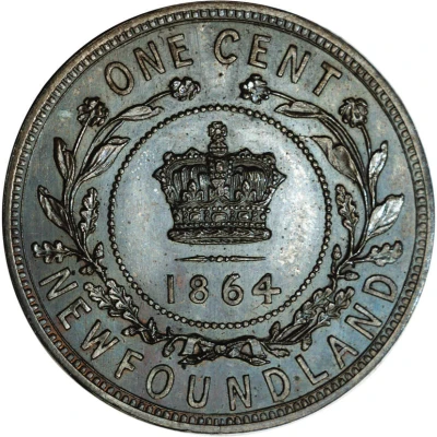 1 Cent - Victoria Pattern back