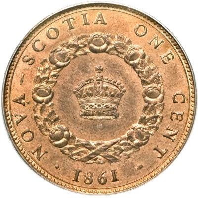 1 Cent - Victoria Pattern back