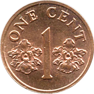 1 Cent ribbon upwards back