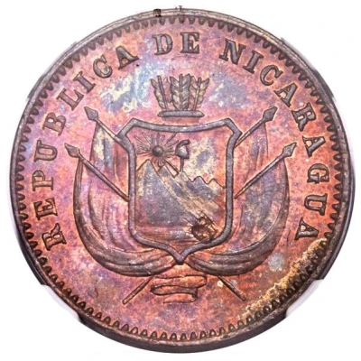 1 Centavo Copper Piedfort front