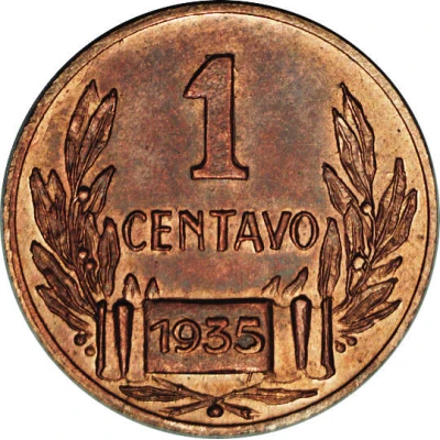 1 Centavo Pattern back