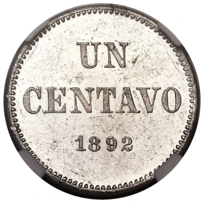 1 Centavo Pattern back