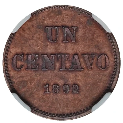 1 Centavo Piedfort back