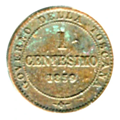 1 Centesimo - Victor Emmanuel II Tuscany back