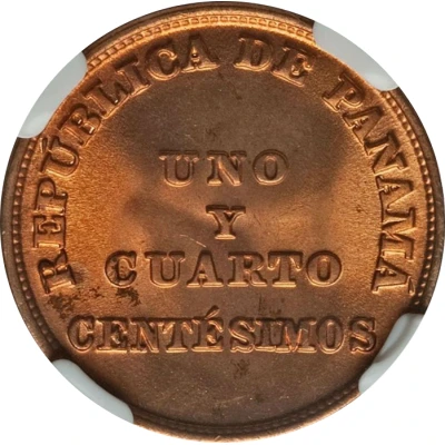 1¼ Centésimos front