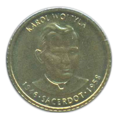 1 Cèntim Pope John Paul II back