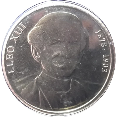 1 Cèntim Pope Leo XIII back