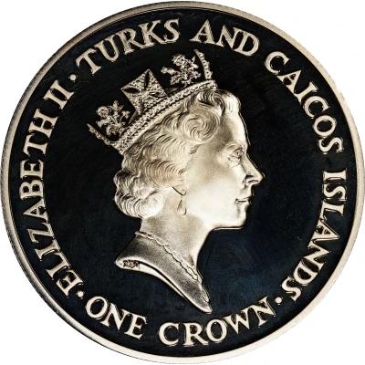 1 Crown - Elizabeth II 90th Birthday of the Queen Mother front