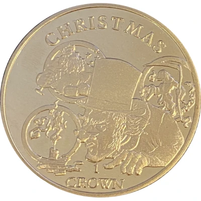 1 Crown - Elizabeth II Christmas back