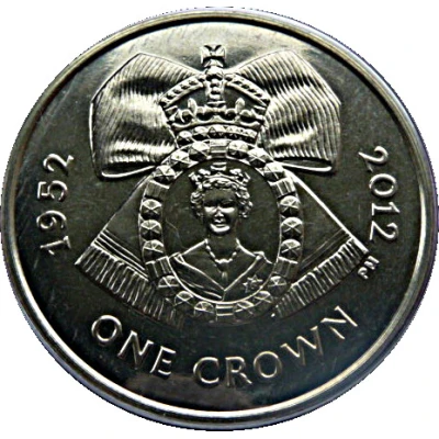 1 Crown - Elizabeth II Diamond Jubilee back