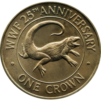 1 Crown - Elizabeth II WWF back