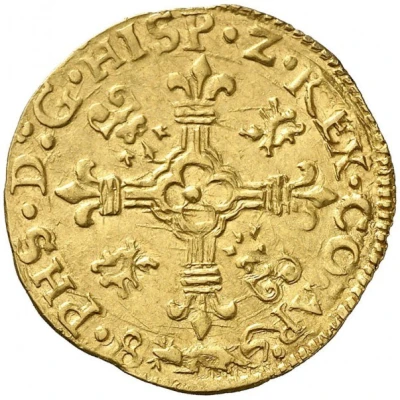 1 Crown - Philip II front