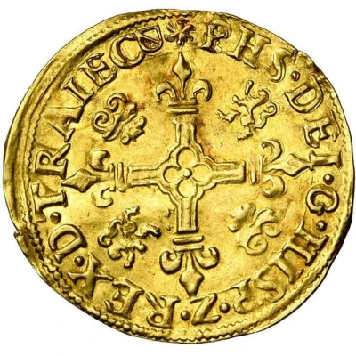 1 Crown - Philip II front