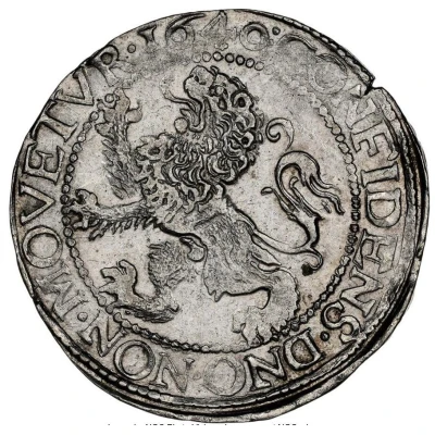 1 Daalder "Leeuwendaalder" Lion obv with crown back