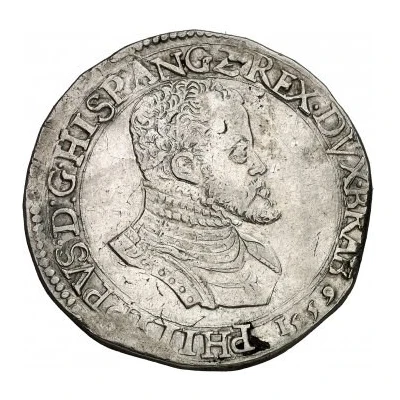 1 Daalder - Philip II Bust right; PHILIPPVS, ANG front