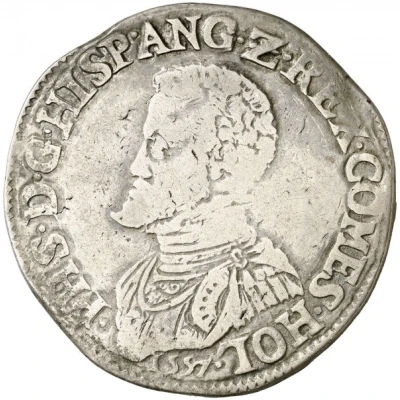 1 Daalder "Philipsdaalder" - Philip II with ANG front