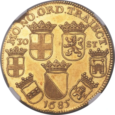 1 Daalder of 30 Stivers Gold back