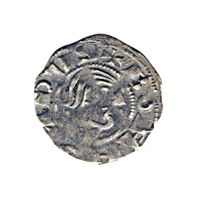 1 Denier - Bohemond III, Minority Bareheaded, type B ND front