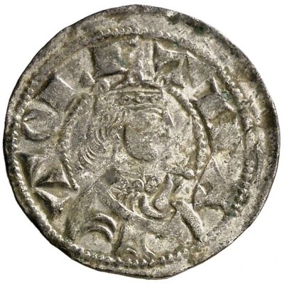 1 Denier - Ferdinand II two kings ND back