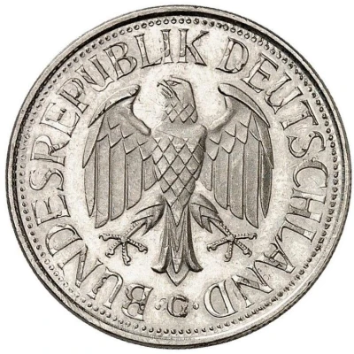 1 Deutsche Mark Bolivar Overstrike front