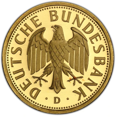 1 Deutsche Mark Mark Retirement - Gold Proof Issue front