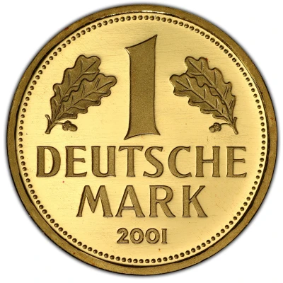 1 Deutsche Mark Mark Retirement - Gold Proof Issue back