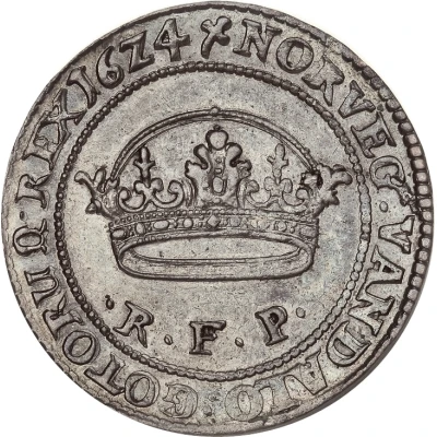 1 "Dicke" Krone - Christian IV Closed crown back