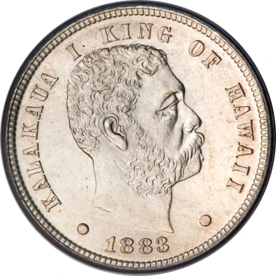 1 Dime - Kalākaua I front