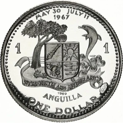 1 Dollar Anguilla Island back