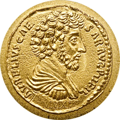 1 Dollar Aurelius gold coin back