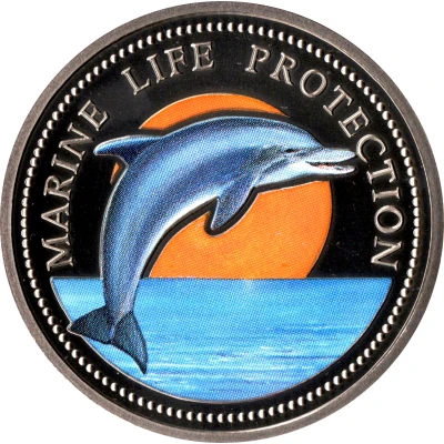 1 Dollar Bottle-Nose Dolphin back