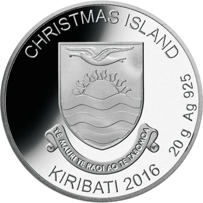 1 Dollar Christmas Island - Rudolph front