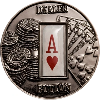 1 Dollar Dealer Button: A♥ ND back