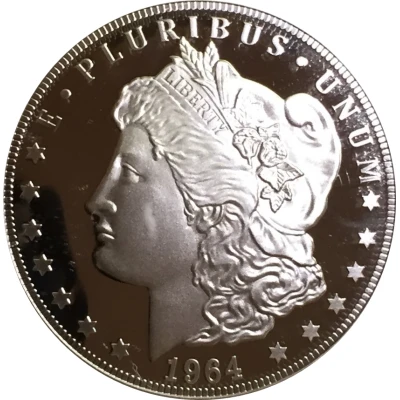 1 Dollar - Elizabeth II 1964 USA Morgan Dollar back