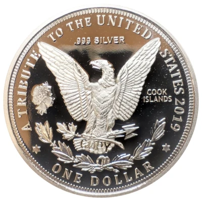 1 Dollar - Elizabeth II (1964 USA Morgan Dollar) 2019 front