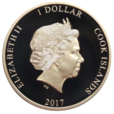 1 Dollar - Elizabeth II Allosaurus front