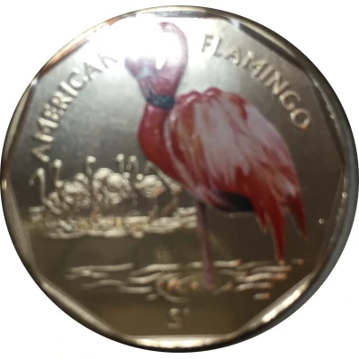 1 Dollar - Elizabeth II American Flamingo back