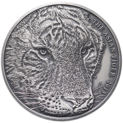 1 Dollar - Elizabeth II Asian Tiger back